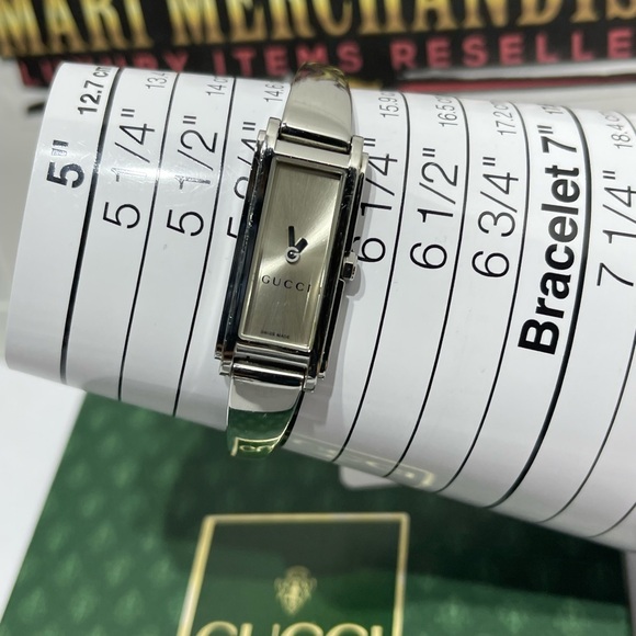 Gucci Bangle Watch size 6 inches comes with box.Preloved. - Picture 13 of 16